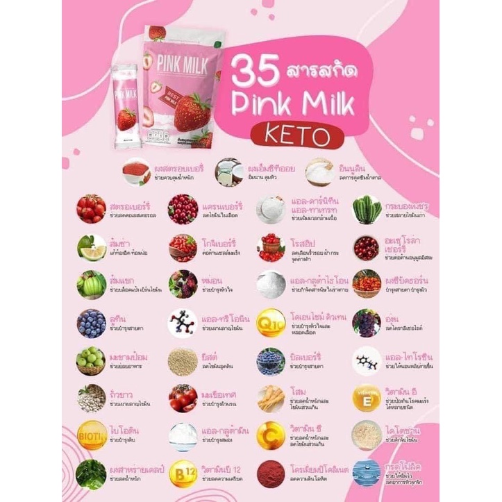 นมเย็น นมชมพูไนท์ Pink Milk | Lazada.Co.Th