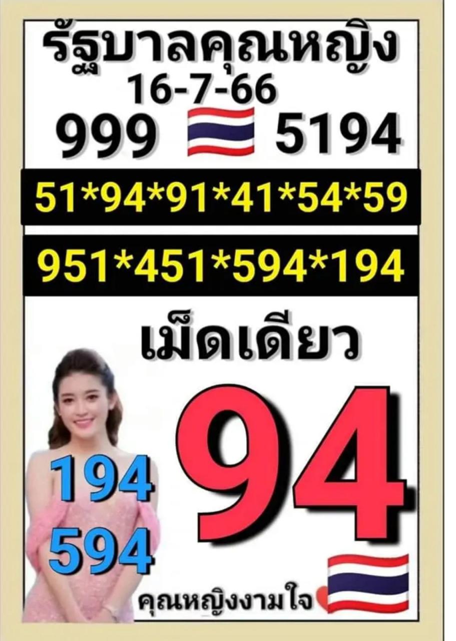ลุ้นเลขแบบไฮโซ คุณหญิงงามใจ ให้เลขดัง หวย 16/7/66 รีบดูก่อนหมดแผง | Thaiger  ข่าวไทย
